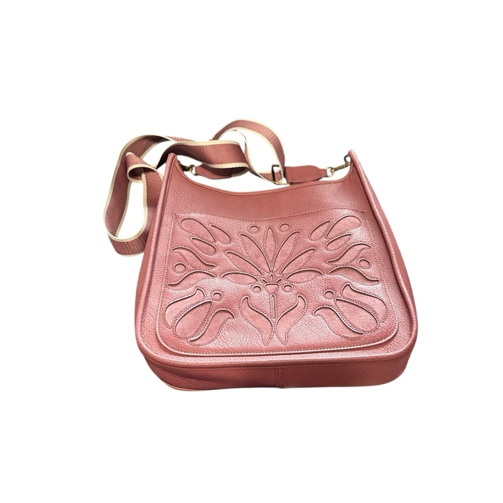 Style & Co. Pink Crossbody Bag with Floral Design